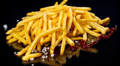 French fries with sauce